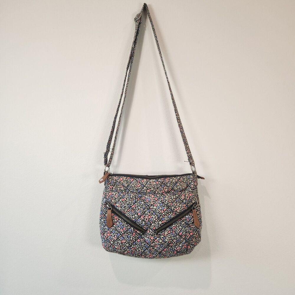 Cottagecore American Eagle Quilted Floral Boho Shoulder Bag Purse Crossbody